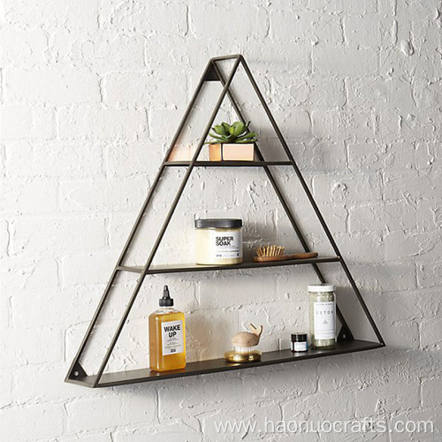 iron wall hanging industrial style furniture rack display